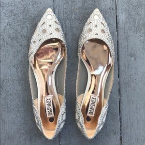 Badgley Mischka wedding flats